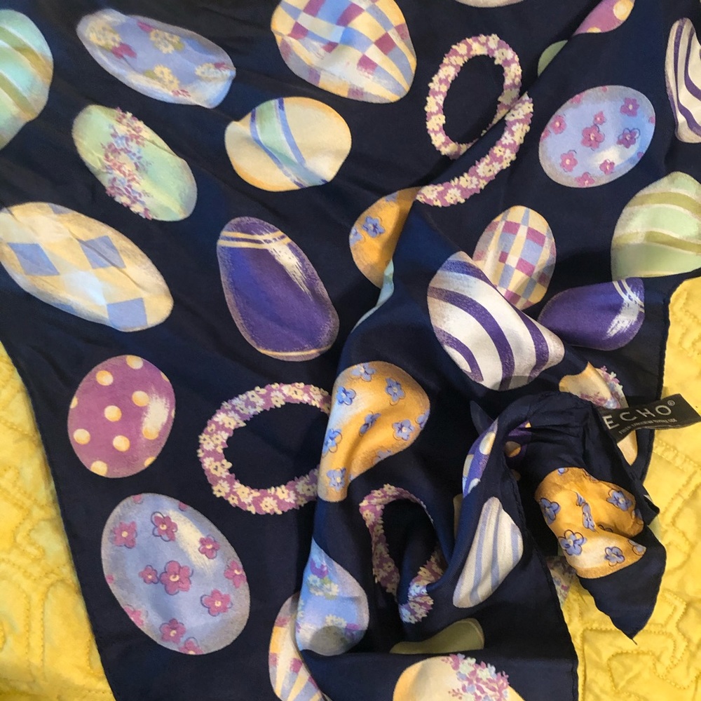 Vintage Easter Egg Silk scarf